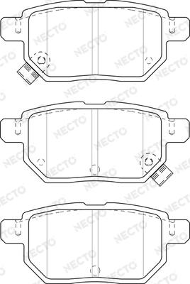 Necto FD7500A - Гальмівні колодки, дискові гальма autozip.com.ua