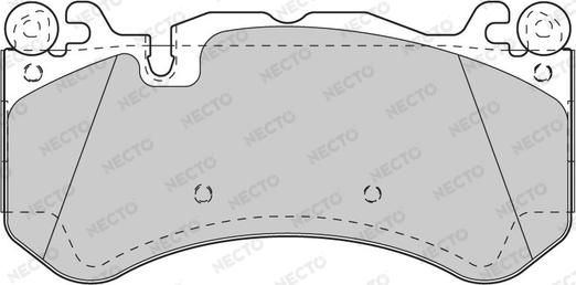 Necto FD7516A - Гальмівні колодки, дискові гальма autozip.com.ua