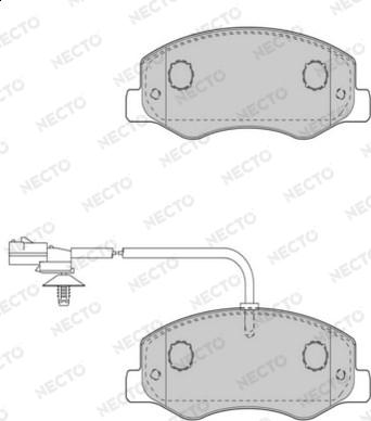 Necto FD7510V - Гальмівні колодки, дискові гальма autozip.com.ua