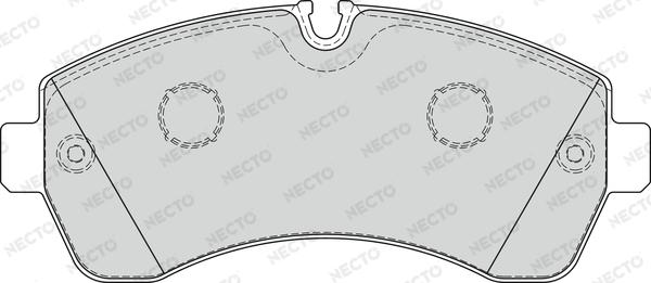 Necto FD7580V - Гальмівні колодки, дискові гальма autozip.com.ua