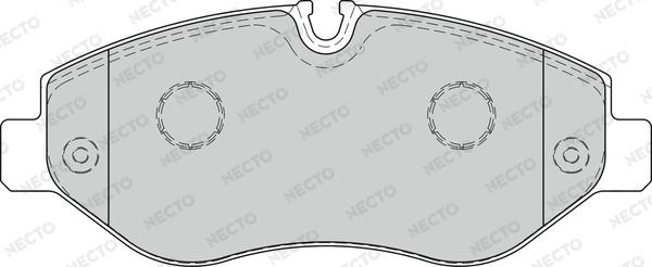 Necto FD7581V - Гальмівні колодки, дискові гальма autozip.com.ua