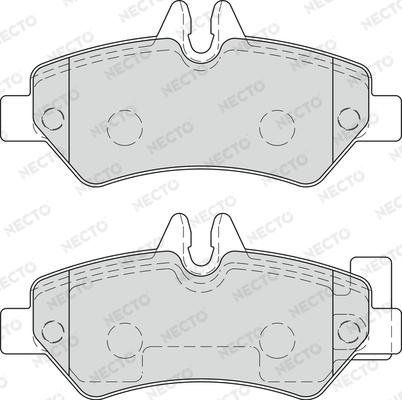 Necto FD7583V - Гальмівні колодки, дискові гальма autozip.com.ua