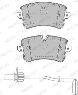 Necto FD7535A - Гальмівні колодки, дискові гальма autozip.com.ua