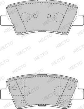Necto FD7531A - Гальмівні колодки, дискові гальма autozip.com.ua