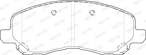 Necto FD7533A - Гальмівні колодки, дискові гальма autozip.com.ua