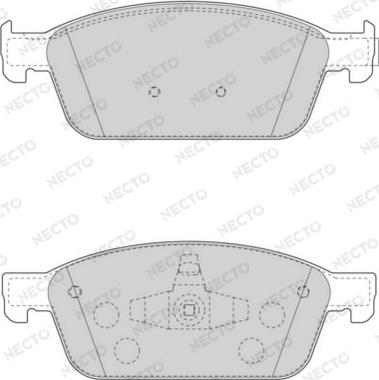 Necto FD7575A - Гальмівні колодки, дискові гальма autozip.com.ua