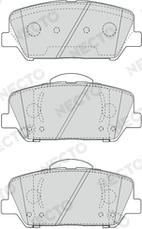 Necto FD7646A - Гальмівні колодки, дискові гальма autozip.com.ua