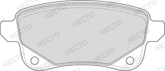 Necto FD7668A - Гальмівні колодки, дискові гальма autozip.com.ua
