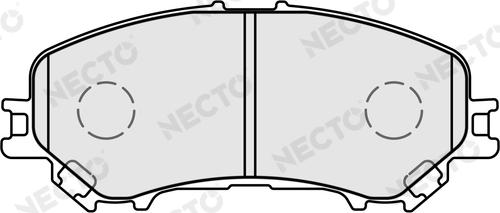 Necto FD7667A - Гальмівні колодки, дискові гальма autozip.com.ua