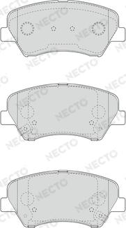 Necto FD7609A - Гальмівні колодки, дискові гальма autozip.com.ua