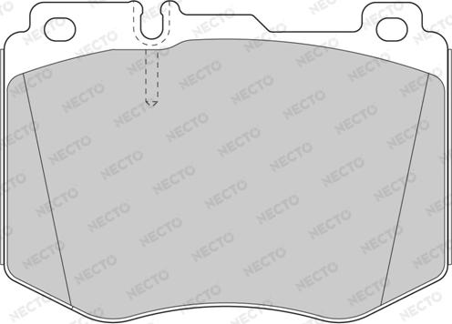 Necto FD7605A - Гальмівні колодки, дискові гальма autozip.com.ua
