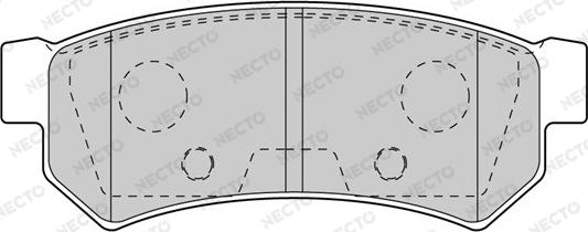 Necto FD7603A - Гальмівні колодки, дискові гальма autozip.com.ua