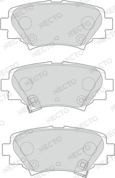 Necto FD7636A - Гальмівні колодки, дискові гальма autozip.com.ua