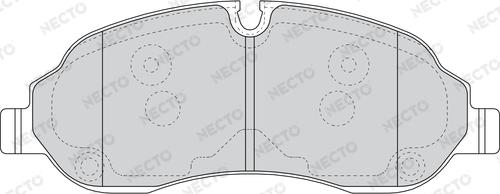 Necto FD7624V - Гальмівні колодки, дискові гальма autozip.com.ua