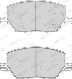 Necto FD7623A - Гальмівні колодки, дискові гальма autozip.com.ua