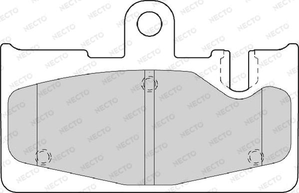 Necto FD7099A - Гальмівні колодки, дискові гальма autozip.com.ua