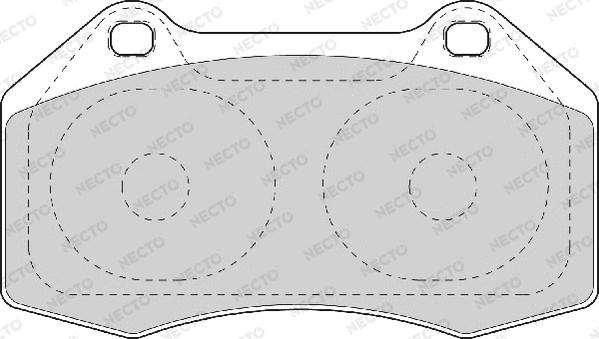 Necto FD7090A - Гальмівні колодки, дискові гальма autozip.com.ua