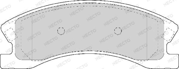 Necto FD7092A - Гальмівні колодки, дискові гальма autozip.com.ua
