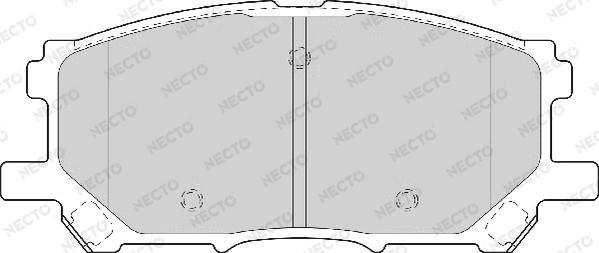 Necto FD7097A - Гальмівні колодки, дискові гальма autozip.com.ua