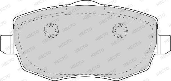 Necto FD7045A - Гальмівні колодки, дискові гальма autozip.com.ua