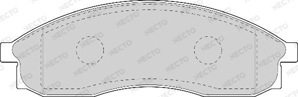 Necto FD7043A - Гальмівні колодки, дискові гальма autozip.com.ua