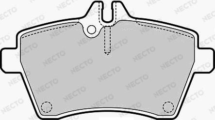 Necto FD7051A - Гальмівні колодки, дискові гальма autozip.com.ua