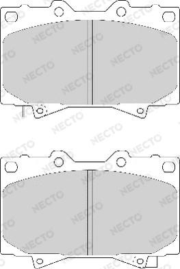 Necto FD7052A - Гальмівні колодки, дискові гальма autozip.com.ua