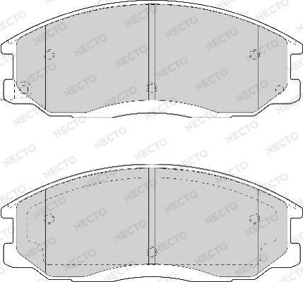 Necto FD7057A - Гальмівні колодки, дискові гальма autozip.com.ua