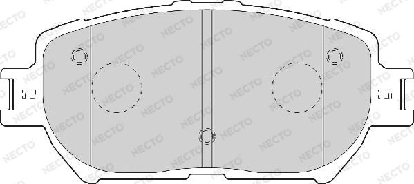 Necto FD7065A - Гальмівні колодки, дискові гальма autozip.com.ua