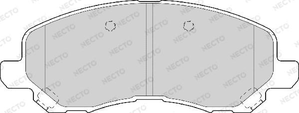Necto FD7066A - Гальмівні колодки, дискові гальма autozip.com.ua