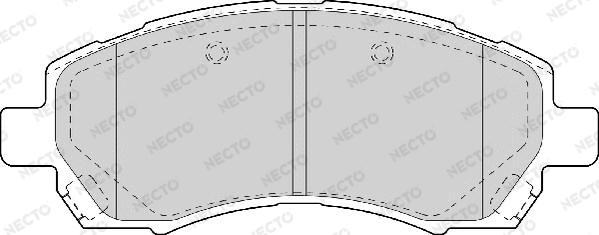 Necto FD7060A - Гальмівні колодки, дискові гальма autozip.com.ua