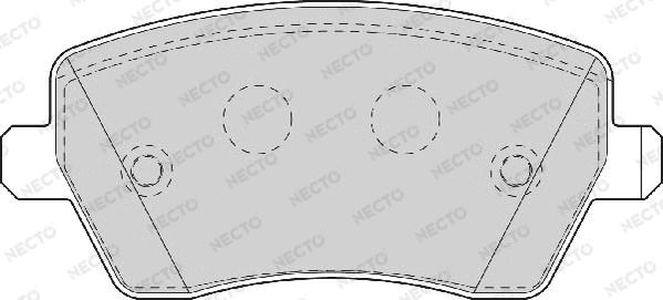 Necto FD7063A - Гальмівні колодки, дискові гальма autozip.com.ua