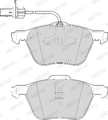 Necto FD7015V - Гальмівні колодки, дискові гальма autozip.com.ua