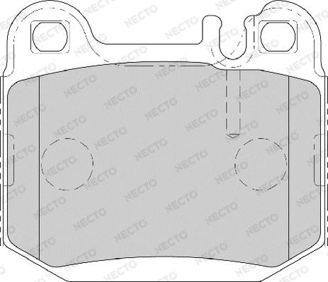 Necto FD7018A - Гальмівні колодки, дискові гальма autozip.com.ua