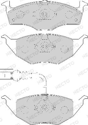 Necto FD7084A - Гальмівні колодки, дискові гальма autozip.com.ua