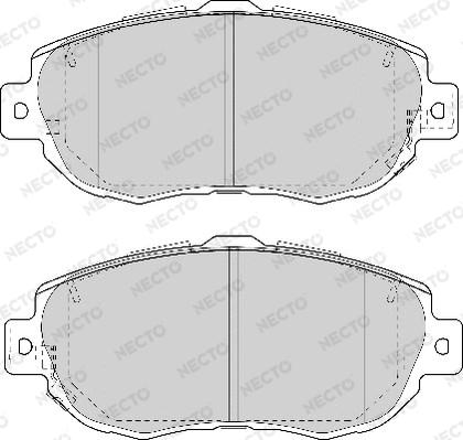 Necto FD7033A - Гальмівні колодки, дискові гальма autozip.com.ua