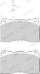 Necto FD7029A - Гальмівні колодки, дискові гальма autozip.com.ua