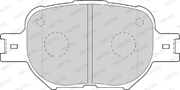 Necto FD7020A - Гальмівні колодки, дискові гальма autozip.com.ua