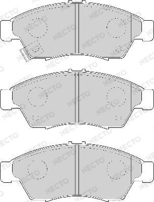 Necto FD7023A - Гальмівні колодки, дискові гальма autozip.com.ua