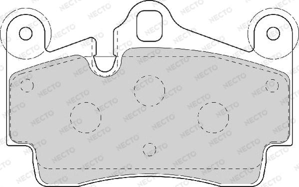 Necto FD7070A - Гальмівні колодки, дискові гальма autozip.com.ua