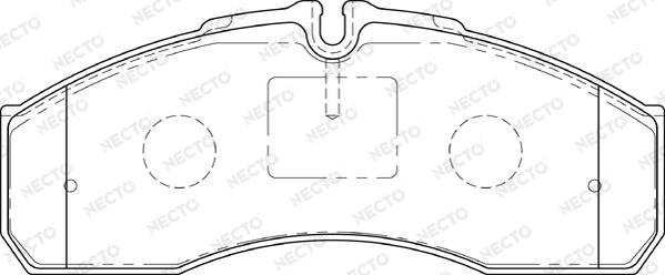 Necto FD7191V - Гальмівні колодки, дискові гальма autozip.com.ua