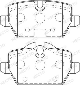 Necto FD7197A - Гальмівні колодки, дискові гальма autozip.com.ua