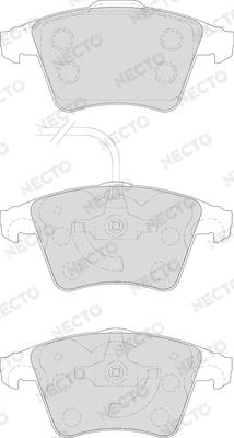 Necto FD7156V - Гальмівні колодки, дискові гальма autozip.com.ua