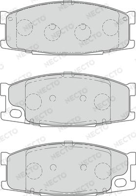 Necto FD7158V - Гальмівні колодки, дискові гальма autozip.com.ua