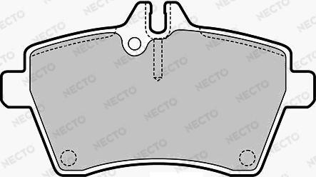 Necto FD7161A - Гальмівні колодки, дискові гальма autozip.com.ua