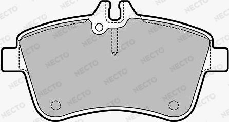 Necto FD7162A - Гальмівні колодки, дискові гальма autozip.com.ua