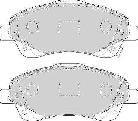 Necto FD7109N - Гальмівні колодки, дискові гальма autozip.com.ua