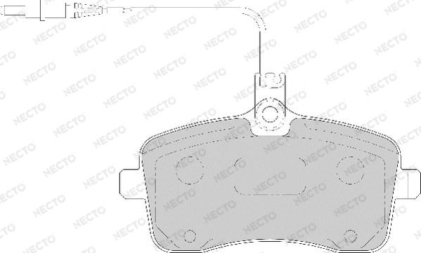 Necto FD7104A - Гальмівні колодки, дискові гальма autozip.com.ua