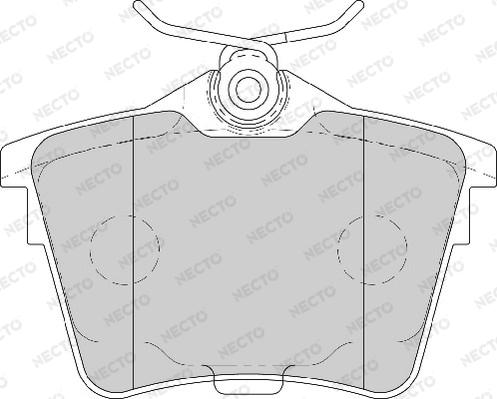 Necto FD7106A - Гальмівні колодки, дискові гальма autozip.com.ua