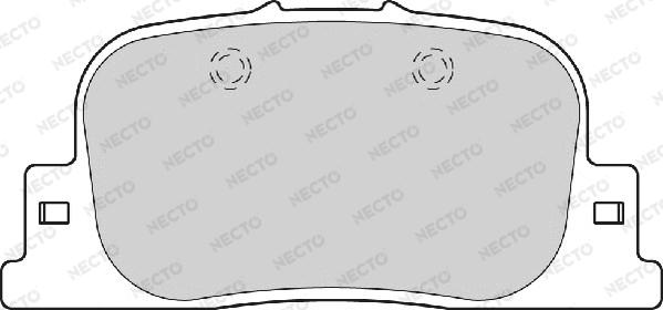 Necto FD7101A - Гальмівні колодки, дискові гальма autozip.com.ua